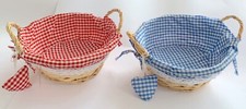 Brotweidenkorb Gingham Futter