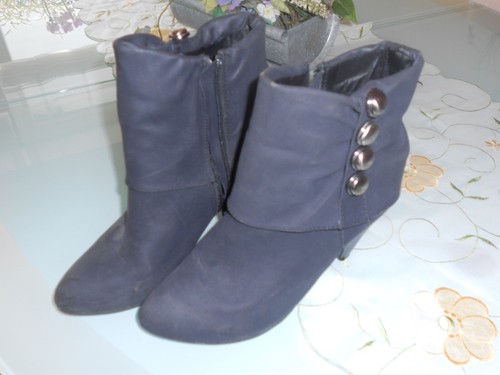 Stiefeletten schwarz 38 - schwarz, gr.38