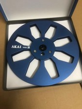 One Pair Akai Metal Aluminum 7'' Blue Tape Reel For GX-747 4000D Tape Recorder