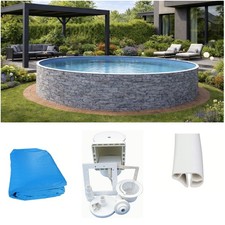 Stahlwandpool Pool Set