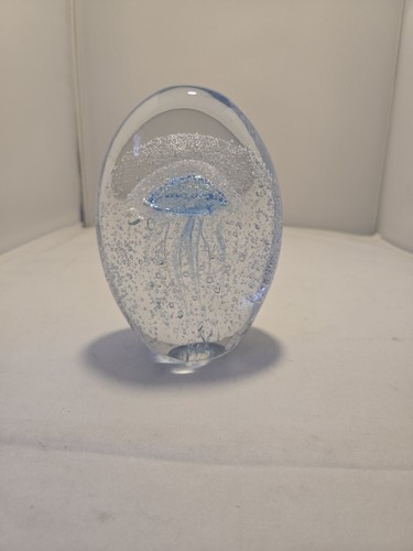 Briefbeschwerer qualle blau - briefbeschwerer,
