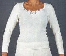 Angora damen langarm unterhemd - angora,