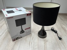 Ranex Tischleuchte Leute Tischlampe Lampe mit Tochfunktion, Schirm schwarz