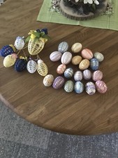 Ostereier Konvolut Handarbeit 27 Stück￼￼