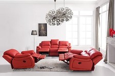 Sofa Set 3+2+1 Leder