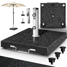 tillvex® Sonnenschirmständer Granit Schirmständer Garten Balkon Schirmgewicht