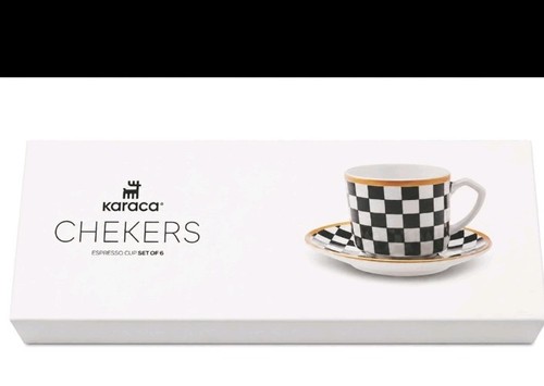 Karaca chekers espresso - chekers, tassen