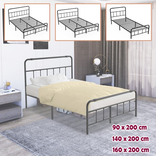 Metallbett mit kopf - metallbett,