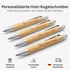 Kugelschreiber Holz Bambus