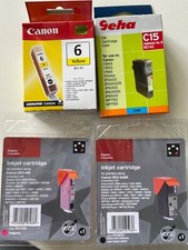 4 Tintenpatronen für Canon i560 BCI-6Y/6C/6M/3eBK