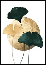 Wandbild Green Ginkgo 50 x 70