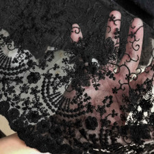 Organza Spitze Netz Bestickt