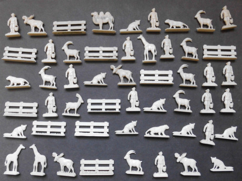 Alte margarine figuren zoo - ", zoo"