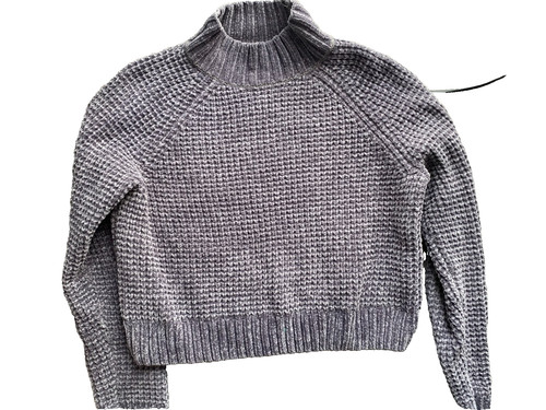 Grauer kuschelpullover m - grauer,