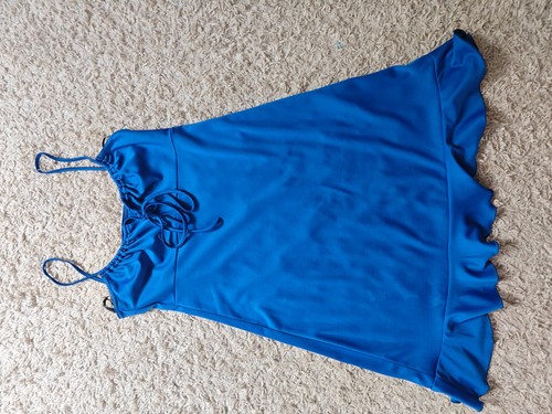 Kleid blau a linie - blau, s/36,