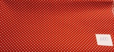 1152-Baumwolle Stoffrest Stoff Patchwork Punkte Tupfen rot weiß Beistoff 1,00 m