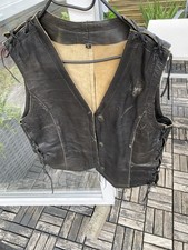 Motorrad Echtleder kutte Old School