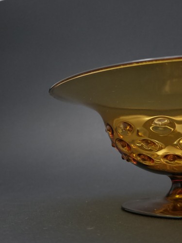 Vintage lauscha glasschale - lauscha,