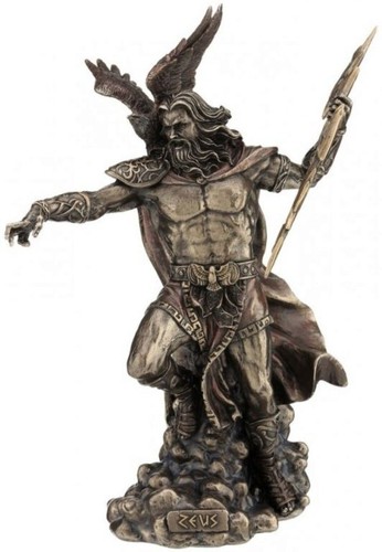 Zeus bronzestatue cm - zeus,