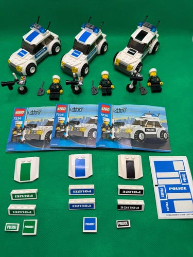 Set lego city 7236 police - 3x,