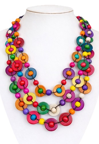 Bunte statement damenkette - bunte,