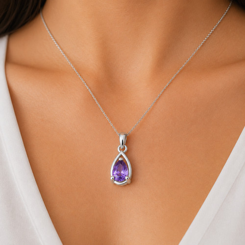 Natürlicher amethyst - natürlicher,