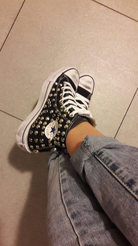 Converse platform black - converse, hi