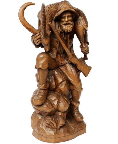 Große holz skulptur - große,