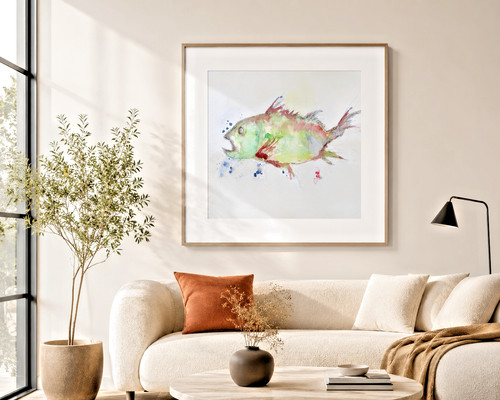 Original aquarell zeichnung - original,