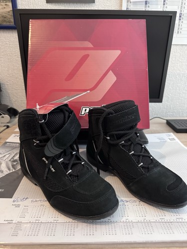 Motorradschuhe schwarz