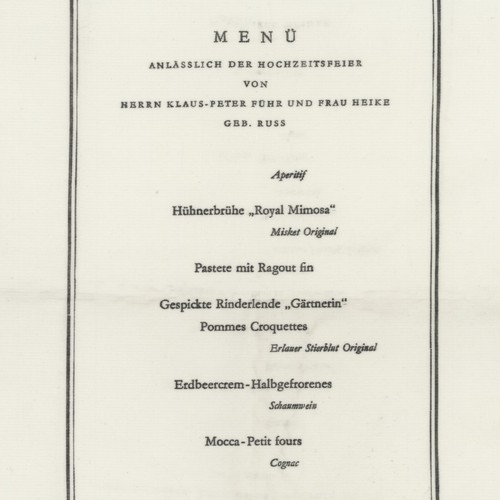 Konvolut ddr menükarte - konvolut,