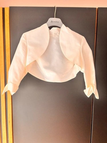 Braut bolero satin - satin, ivory