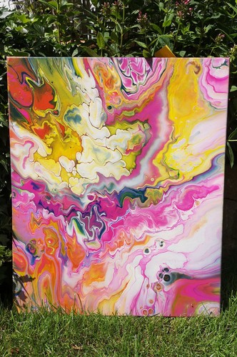 Acrylbild abstrakte kunst - acrylbild,