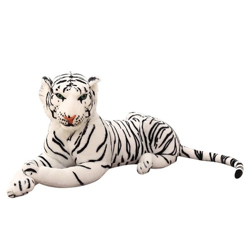 Lebensechtes tiger plüschtier - lebensechtes, tiger-plüschtier