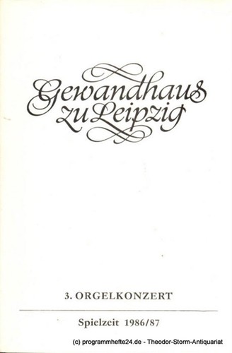 Programmheft orgelkonzert - programmheft,