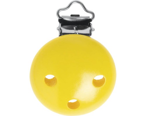 Schnullerketten clips gelb - schnullerketten-clips,