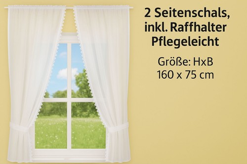 Raffgarnitur leinenoptik - raffgarnitur,