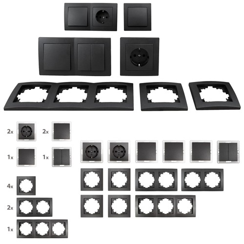 Schalter und steckdosen set - schalter,