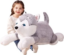Husky plüschtier 78cm riesen - 78cm,