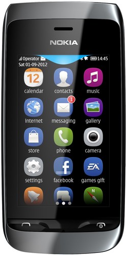 Nokia asha 306 grau ok - nokia,