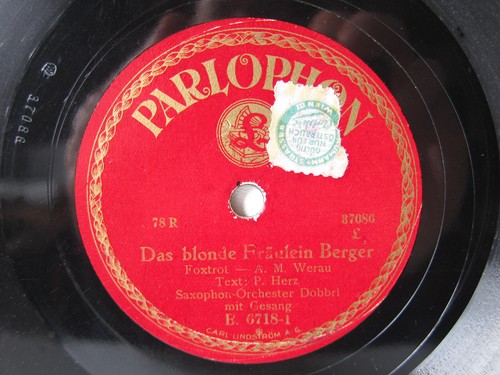 78rpm saxophon orch dobbri - 78rpm,