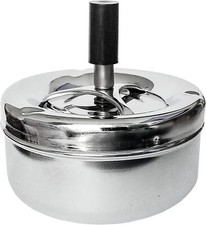 Drehaschenbecher ø11cm chrom - drehaschenbecher,