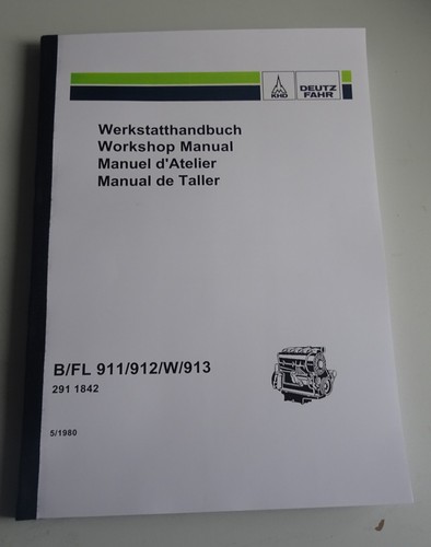 Werkstatt handbuch deutz motor - werkstatt-handbuch,