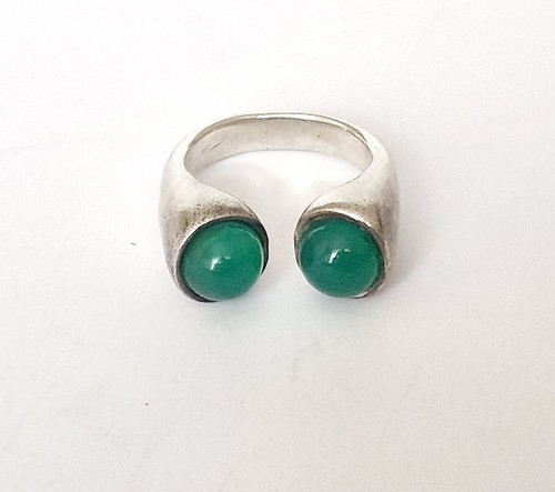 Vintage ring doppelsteinring - vintage,