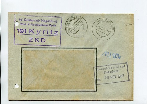 Ddr dienst zkd brief kyritz - dienst,