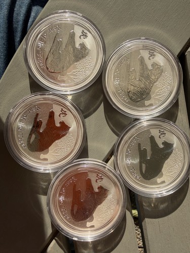1oz silber lunar ii tiger - silber,,