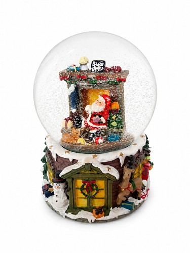Schneekugel mit aufziehbarer