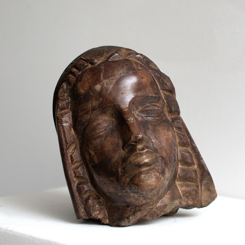 Skulptur roter marmor - skulptur, bildnis