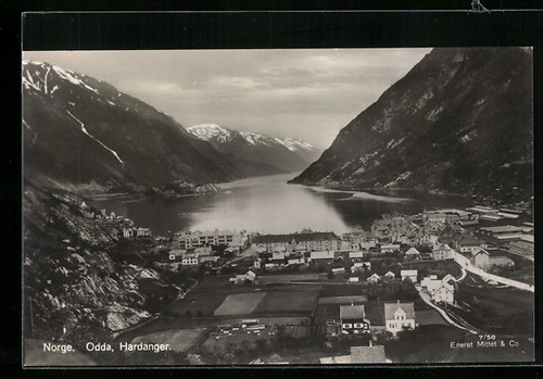 Odda hardanger ansichtskarte - odda,,