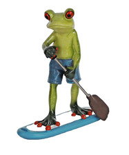 Frosch Mann Surfbrett